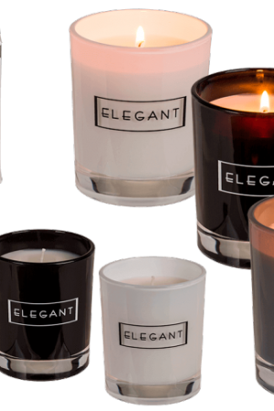 Svijeća u crno,bjela elegant 100778