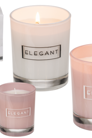 Svijeća bijelo,roza elegant 153153