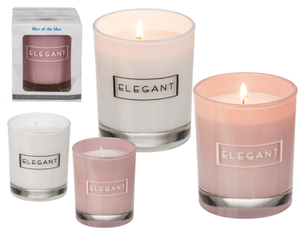 Svijeća bijelo,roza elegant 153153