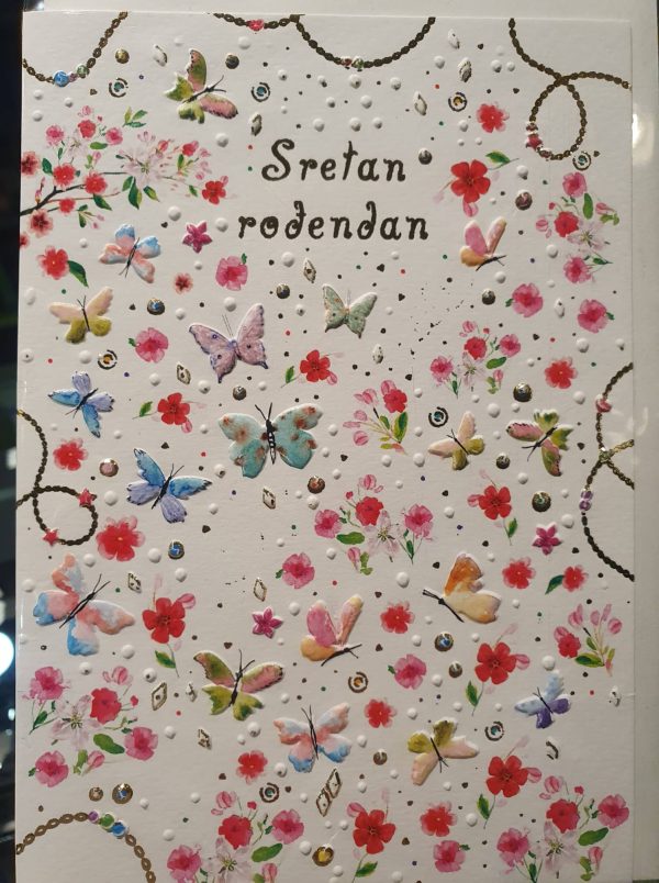 Čestitka happy birthday leptirići GV22
