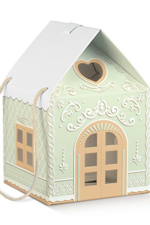 Kutija mala kuća zelena 200X200X180 37838 NAT