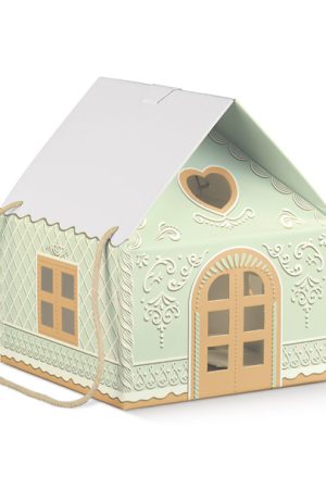 Kutija mala kuća zelena 245X245X150 37839 NAT