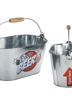 Kofa metalna za pivo, sa otvaračem 71/3079