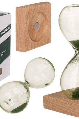 Pješčani sat, zeleni pijesak - 1 minut 79/3298, 16x8x2 cm