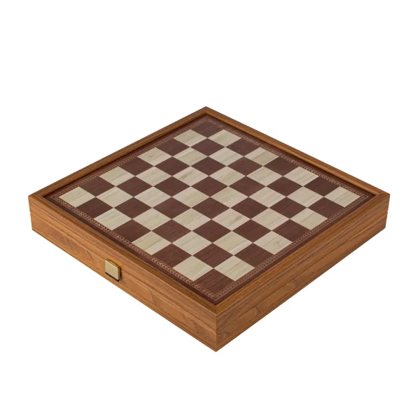 Šah, CBLS34E, tavla, ludo, zmija, 4 u 1, klasični, smeđi, drveni - Image 5