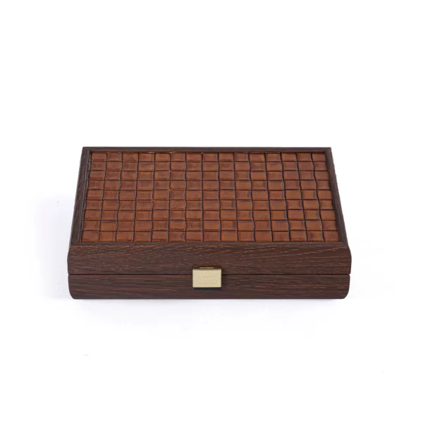 Domine, DLE20KBR, 5,2x2,7x1cm, smeđa drvo / koža kutija, 24x17cm - Image 3