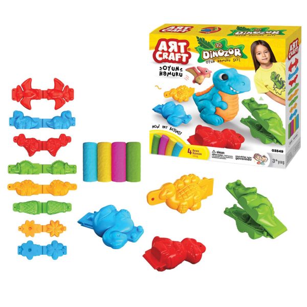 Plastelin 3D dinosaurus  03549