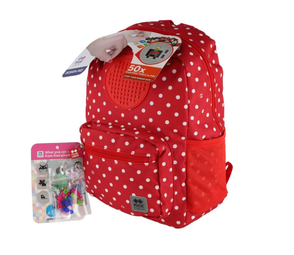 Ruksak Pixie PXB-18-87 crveni sa bijelim tufnama - Image 3