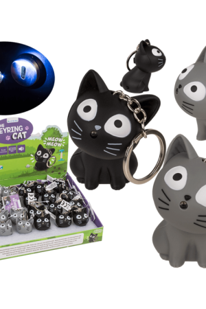 Privjesak za ključeve LED zvučna mačka, 57/9655
