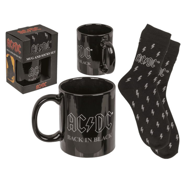 Gift set, AC/DC "Back in Black", šolja i čarape, 78/8444